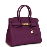 Pre-owned Hermes Birkin 30 Anemone Togo Gold Hardware - Thumbnail View 2