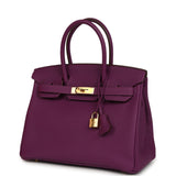 Pre-owned Hermes Birkin 30 Anemone Togo Gold Hardware - Thumbnail View 5
