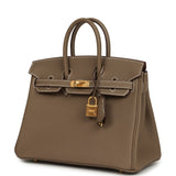 Hermes Birkin 25 Etoupe Togo Brushed Gold Hardware - Thumbnail View 5