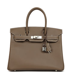 Hermes Birkin 30 Etoupe Epsom Palladium Hardware