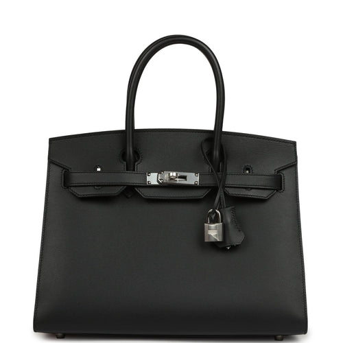 Hermes Birkin Sellier 30 Black Madame Palladium Hardware
