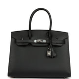 Hermes Birkin Sellier 30 Black Madame Palladium Hardware