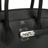 Hermes Birkin Sellier 30 Black Madame Palladium Hardware