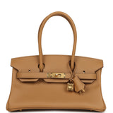 Hermes Shoulder Birkin Light 29 Biscuit Evercolor Gold Hardware - Thumbnail View 1