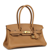 Hermes Shoulder Birkin Light 29 Biscuit Evercolor Gold Hardware - Thumbnail View 2