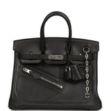 Hermes Limited Edition Birkin Rock 25 Black Volupto Palladium Hardware on Hold for CC - Thumbnail View 1
