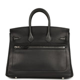 Hermes Limited Edition Birkin Rock 25 Black Volupto Palladium Hardware on Hold for CC - Thumbnail View 4