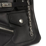 Hermes Limited Edition Birkin Rock 25 Black Volupto Palladium Hardware on Hold for CC - Thumbnail View 10
