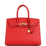 Hermes Birkin Sellier 30 Rouge de Coeur Madame Gold Hardware