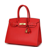 Hermes Birkin Sellier 30 Rouge de Coeur Madame Gold Hardware