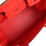 Hermes Birkin Sellier 30 Rouge de Coeur Madame Gold Hardware