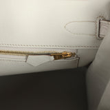 Pre-owned Hermes Birkin 30 Beton Matte Alligator Gold Hardware