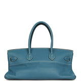 Vintage Hermes Shoulder Birkin 42 JPG Blue Jean Clemence Palladium Hardware - Thumbnail View 4