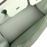 Hermes Birkin 30 Vert D'Eau Matte Alligator Gold Hardware