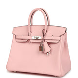 Hermes Birkin 25 Rose Sakura Swift Palladium Hardware - Thumbnail View 5
