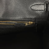 Vintage Hermes Birkin 35 Black Togo Gold Hardware