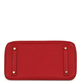 Pre-owned Hermes Birkin 30 Rouge Casaque Togo Gold Hardware - Thumbnail View 6