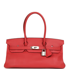 Vintage Hermes Shoulder Birkin 42 JPG Bougainvillea Clemence Palladium Hardware