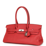 Vintage Hermes Shoulder Birkin 42 JPG Bougainvillea Clemence Palladium Hardware - Thumbnail View 5