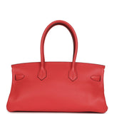 Vintage Hermes Shoulder Birkin 42 JPG Bougainvillea Clemence Palladium Hardware - Thumbnail View 4