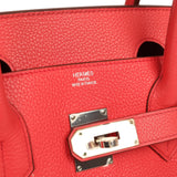 Vintage Hermes Shoulder Birkin 42 JPG Bougainvillea Clemence Palladium Hardware - Thumbnail View 7