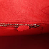Vintage Hermes Shoulder Birkin 42 JPG Bougainvillea Clemence Palladium Hardware - Thumbnail View 9