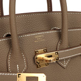 Hermes Birkin 25 Etoupe Togo Gold Hardware - Thumbnail View 6