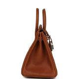 Hermes Birkin 25 Fauve Barenia Faubourg Palladium Hardware