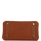 Hermes Birkin 25 Fauve Barenia Faubourg Palladium Hardware