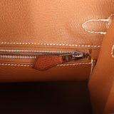 Hermes Birkin 25 Fauve Barenia Faubourg Palladium Hardware