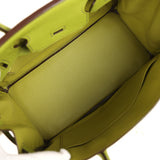 Vintage Hermes Birkin 30 Vert Anis Togo Palladium Hardware - Thumbnail View 8