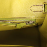 Vintage Hermes Birkin 30 Vert Anis Togo Palladium Hardware - Thumbnail View 9