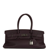 Vintage Hermes Shoulder Birkin 42 JPG Raisin Togo Palladium Hardware - Thumbnail View 1