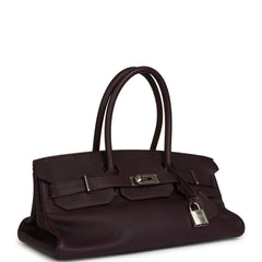 Vintage Hermes Shoulder Birkin 42 JPG Raisin Togo Palladium Hardware