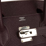 Vintage Hermes Shoulder Birkin 42 JPG Raisin Togo Palladium Hardware - Thumbnail View 7
