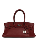 Vintage Hermes Shoulder Birkin 42 JPG Rouge H Clemence Palladium Hardware - Thumbnail View 1