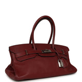 Vintage Hermes Shoulder Birkin 42 JPG Rouge H Clemence Palladium Hardware - Thumbnail View 2
