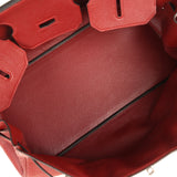 Vintage Hermes Shoulder Birkin 42 JPG Rouge H Clemence Palladium Hardware - Thumbnail View 8