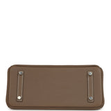 Hermes Shoulder Birkin Light 29 Etoupe Evercolor Palladium Hardware - Thumbnail View 6