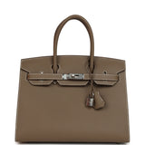 Hermes Birkin Sellier 30 Etoupe Epsom Palladium Hardware - Thumbnail View 1