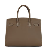 Hermes Birkin Sellier 30 Etoupe Epsom Palladium Hardware - Thumbnail View 4
