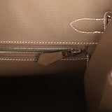 Hermes Birkin Sellier 30 Etoupe Epsom Palladium Hardware - Thumbnail View 9