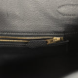Vintage Hermes Birkin 35 Black Togo Gold Hardware