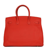 Pre-owned Hermes Birkin 35 Capucine Togo Gold Hardware - Thumbnail View 4