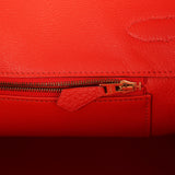 Pre-owned Hermes Birkin 35 Capucine Togo Gold Hardware - Thumbnail View 9