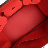 Pre-owned Hermes Birkin 35 Bougainvillea Clemence Palladium Hardware - Thumbnail View 8