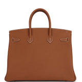 Hermes Birkin 35 Gold Togo Gold Hardware - Thumbnail View 4