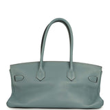 Vintage Hermes Shoulder Birkin 42 JPG Ciel Clemence Palladium Hardware