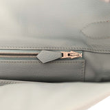 Vintage Hermes Shoulder Birkin 42 JPG Ciel Clemence Palladium Hardware