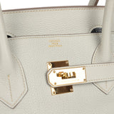 Vintage Hermes Shoulder Birkin 42 JPG Gris Perle Togo Gold Hardware - Thumbnail View 7